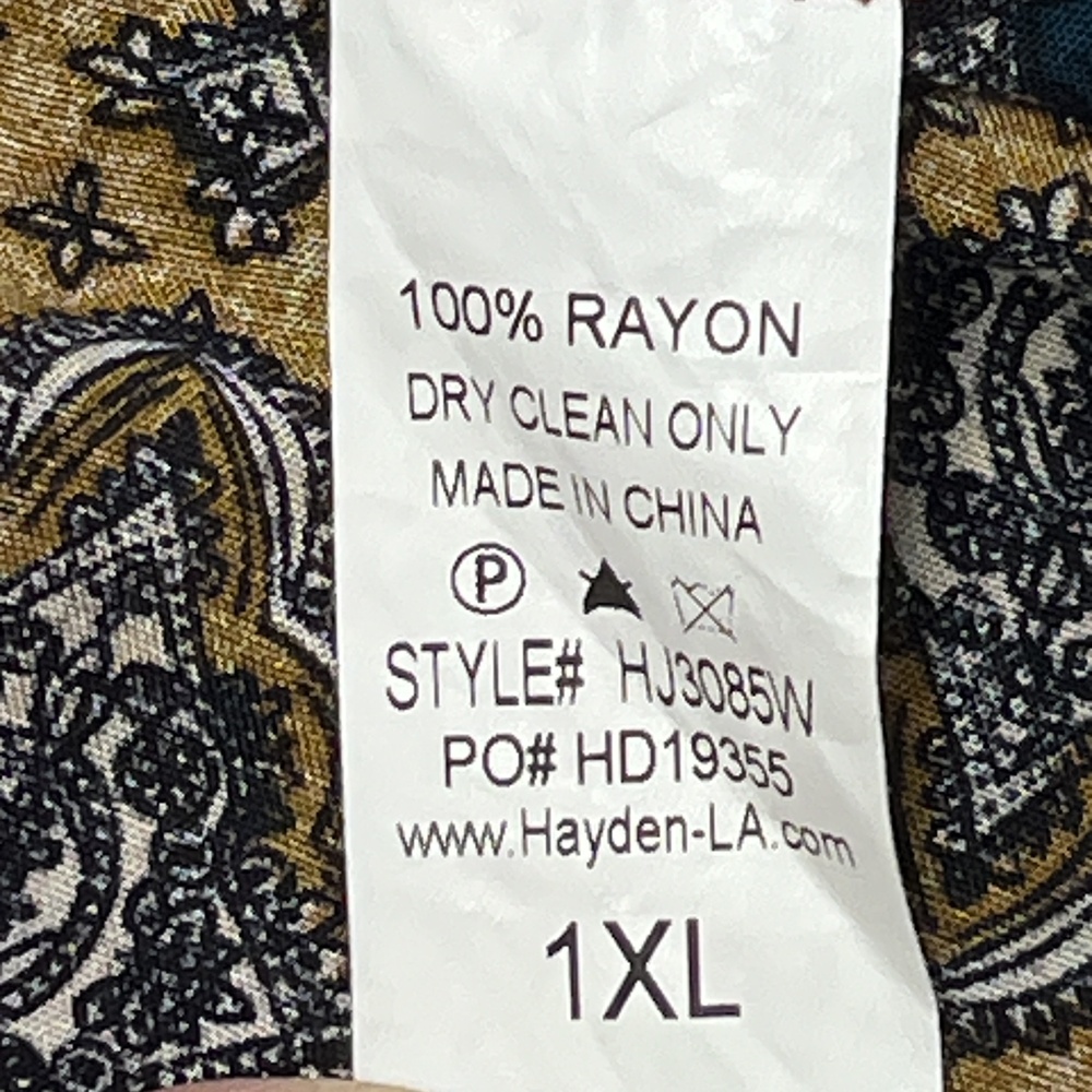 Hayden Los Angeles Rust Multi Patchwork Print Kimono Long‎ Sleeve Flowy Size 1X - Picture 5 of 5